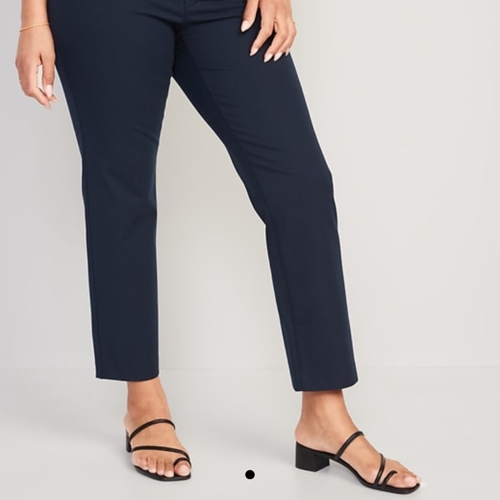 Old Navy Maternity Full-Panel Pixie Straight Blue… - image 3